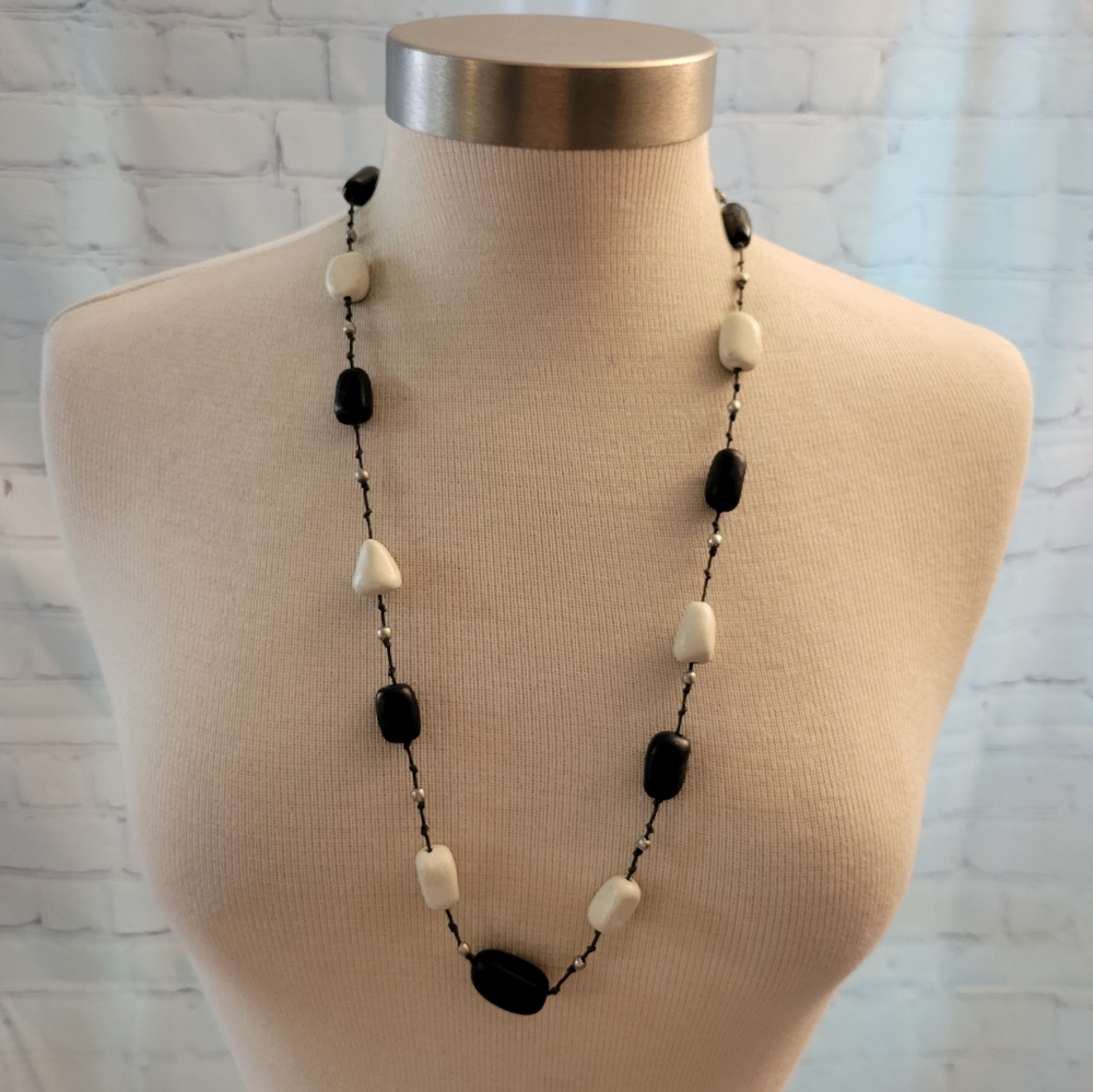 Hand Crafted Stone Necklace Natural